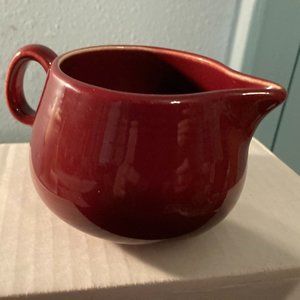 2000 Fiestaware Creamer Cinnabar-retired color-Small 'f'-2.5" High-EUC